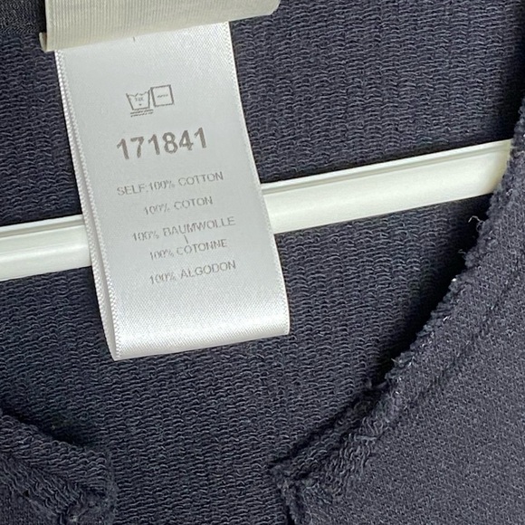 SALE Anthropology Dolan Left Coast Open Front Peplum Blazer Size M Knit Black - Picture 6 of 10